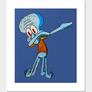 Dab Squidward Posters and Art